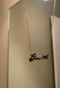 Barbie Font Custom Necklace