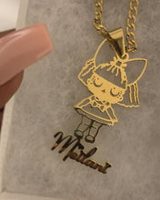 Load and play video in Gallery viewer, Kids Cartoon Nameplate Necklace ♡
