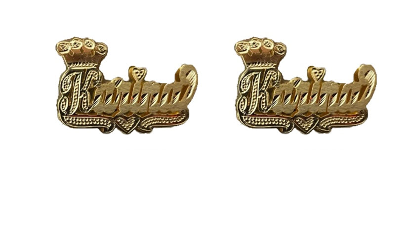 Crowned Name Studs