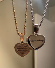 Load image into Gallery viewer, Heart Photo Locket
