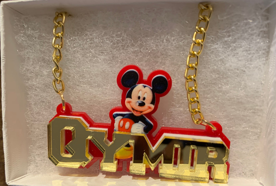 Mickey Acrylic Necklace ❤️