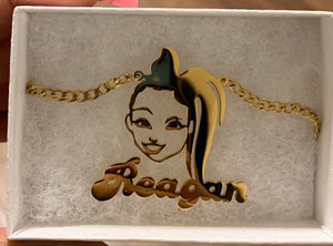 Kids Cartoon Nameplate Necklace ♡