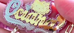 Character Glitzy Girl Nameplate 💗