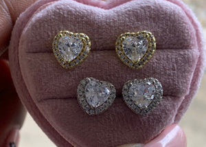 Princess Heart Icy Studs 💗