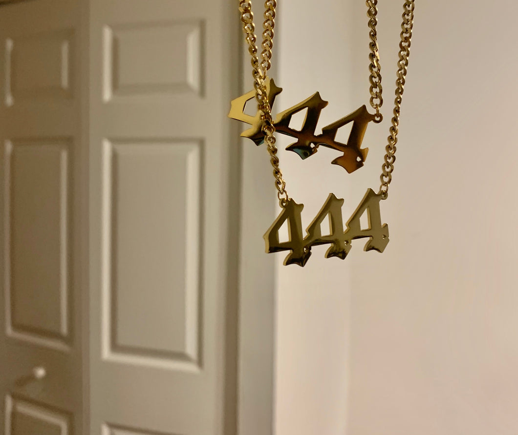 444 Angel Number Necklace