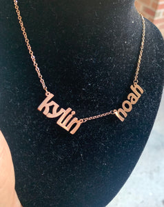 Name Duo Name Necklace ❤️