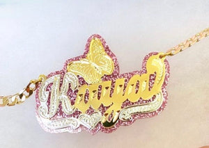 Character Glitzy Girl Nameplate 💗