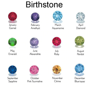 The Birthstone Name Studs 🖤